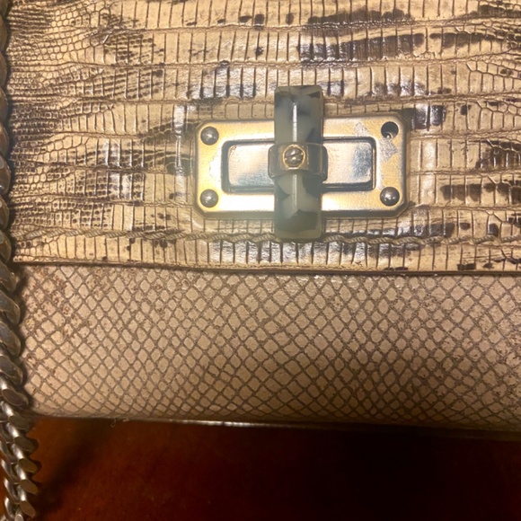 Lanvin Happy Bag Snakeskin and Lizzard Embossed Leather Flap Crossbody bag - Picture 8 of 11